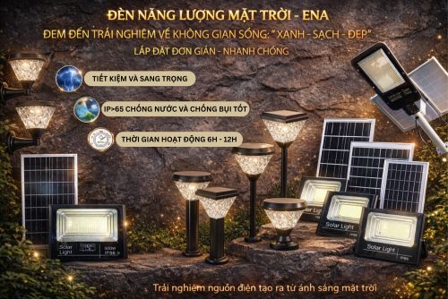 Năng lượng mặt trời - Giải pháp chiếu sáng bền vững