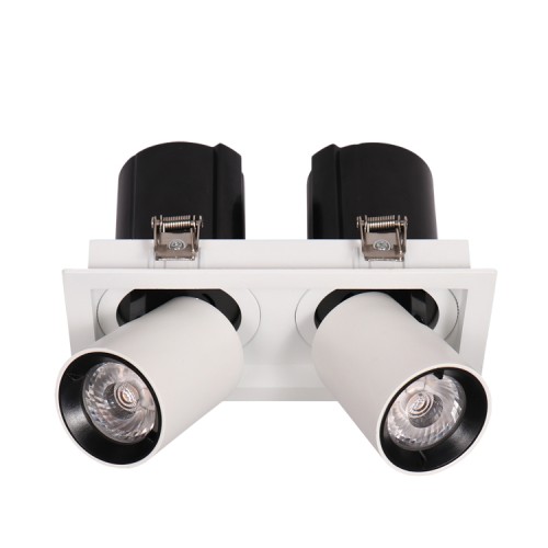 Đèn LED âm trần chỉnh hướng đôi 2x15W mẫu DCG