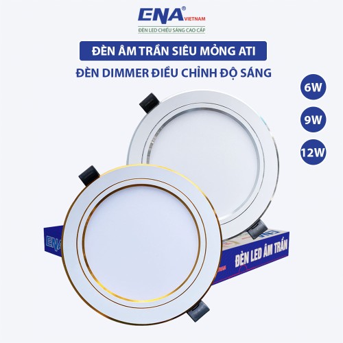 Đèn LED âm trần tròn 9W 5000K mẫu ATI