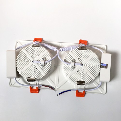Đèn LED âm trần đôi 2x9W 5000K mẫu DTD thumb