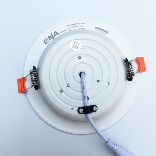 Đèn LED âm trần Downlight 9W phi90 mẫu DTF viền Vàng thumb