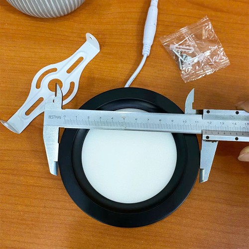 Đèn LED ốp trần tròn 9W 5000K vỏ đen mẫu OTF thumb
