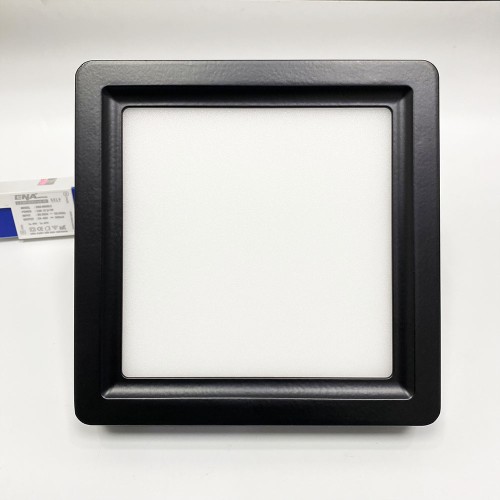 Đèn ốp trần vuông Dimmer 12W Trắng, Vàng, Trung tính vỏ đen mẫu OVF thumb