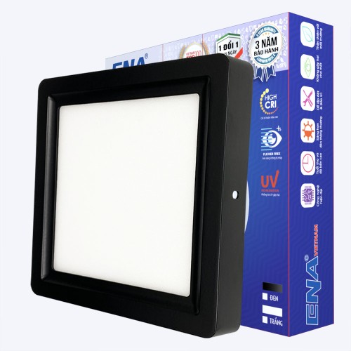 Đèn ốp trần vuông Dimmer 12W Trắng, Vàng, Trung tính mẫu OVF