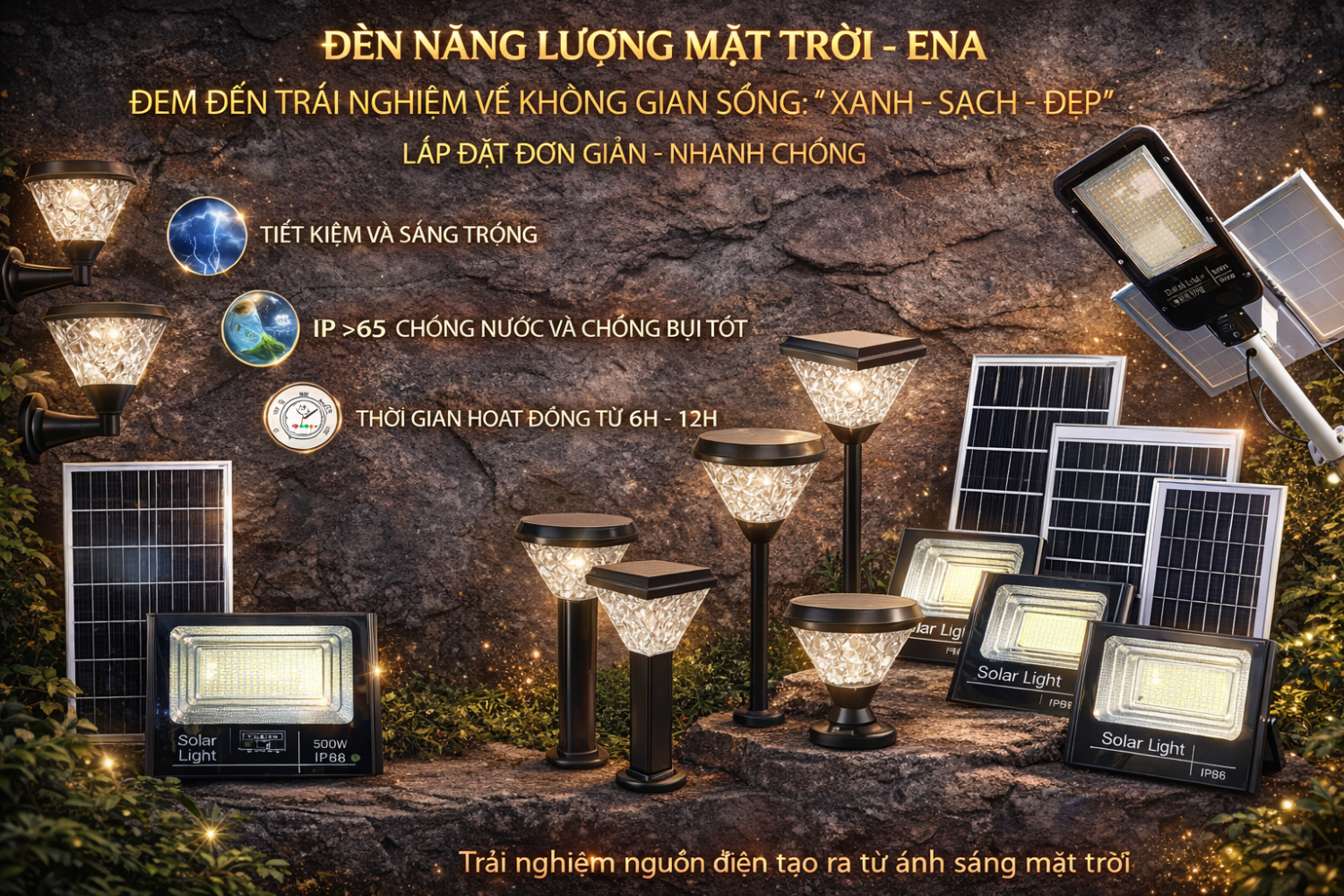 Đèn năng lượng mặt trời ENA