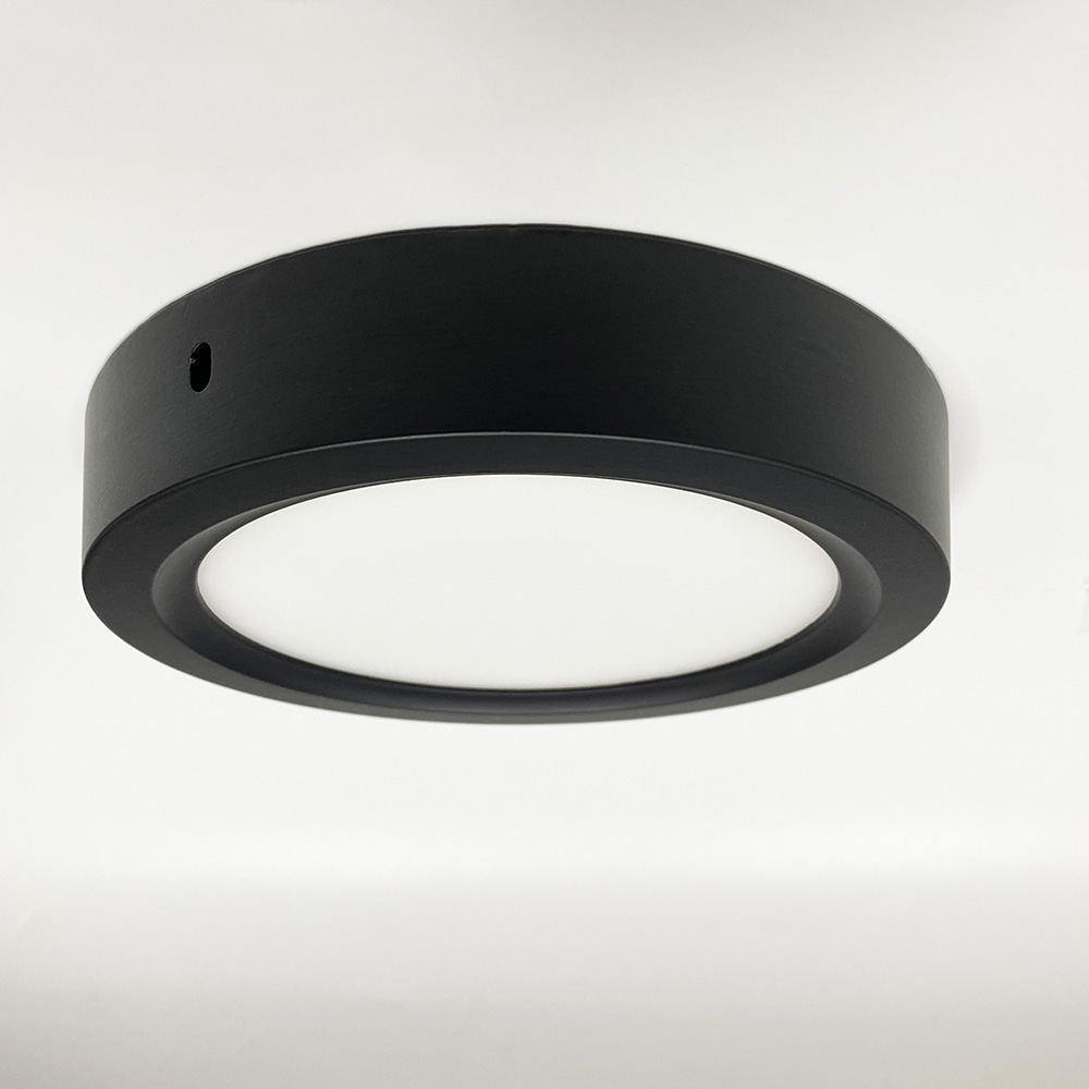 Đèn LED ốp trần tròn 12W 5000K vỏ đen mẫu OTF