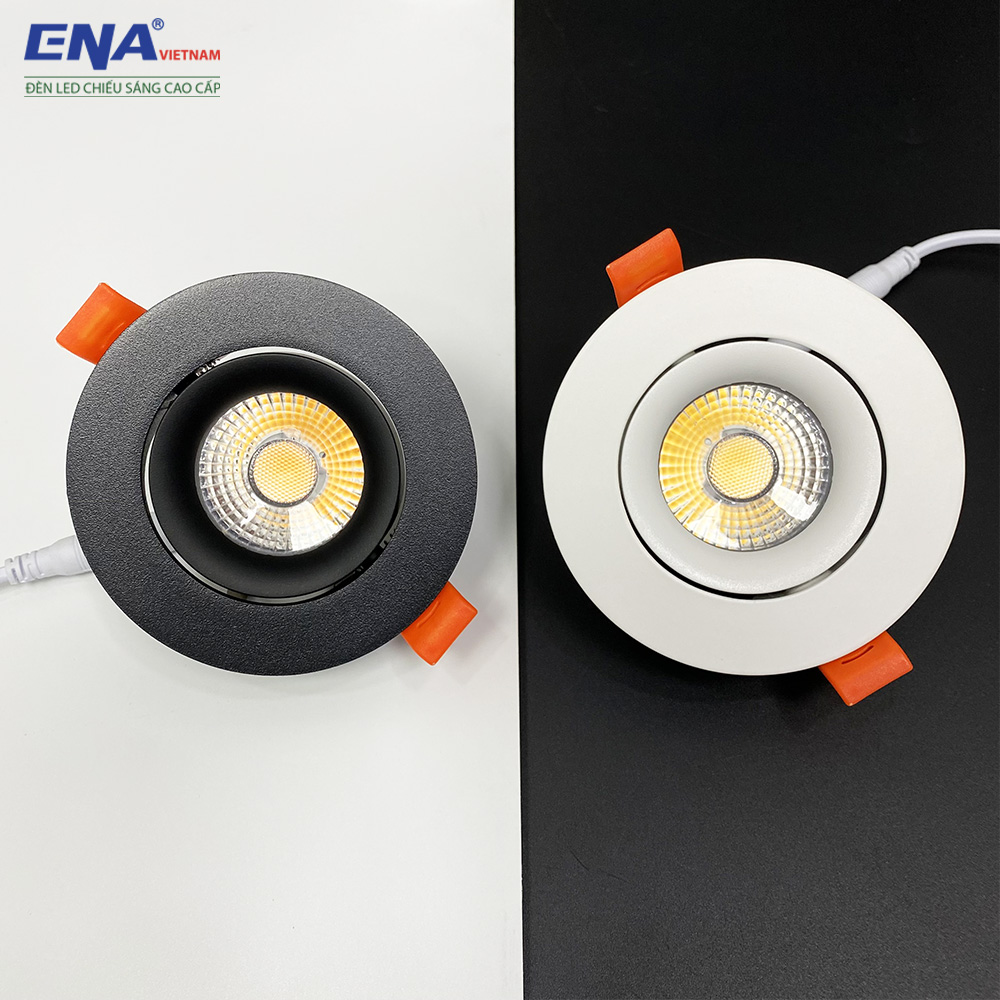 Đèn LED âm trần chỉnh hướng 7W mẫu DCE