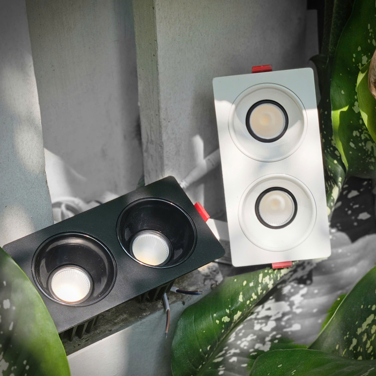 Đèn chỉnh hướng đôi 2x5W mẫu DCP