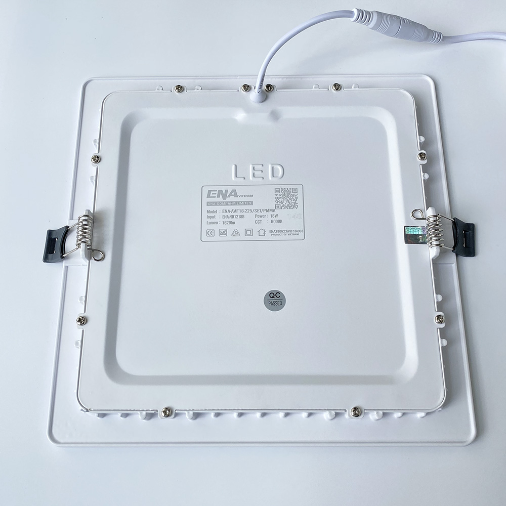 Đèn LED âm trần vuông 18W Trắng, Trung tính, Vàng mẫu AVF