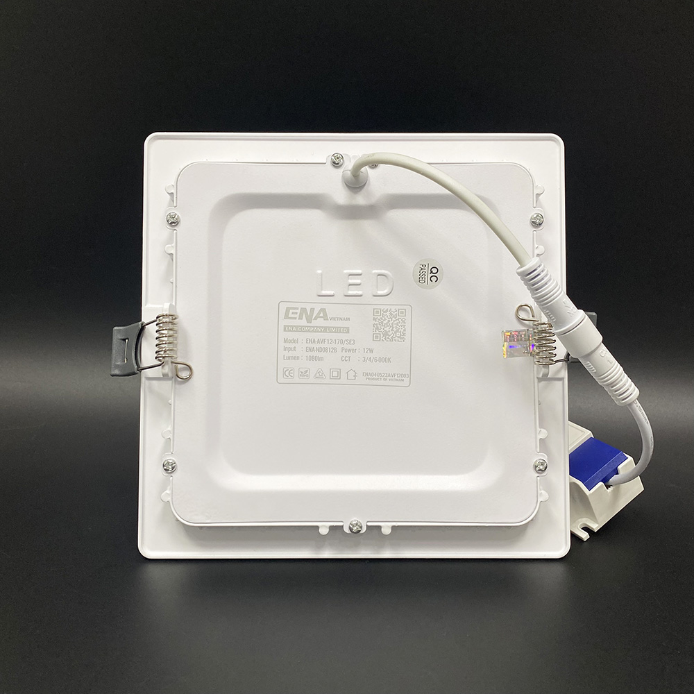 Đèn LED âm trần vuông 12W Trắng, Trung tính, Vàng mẫu AVF