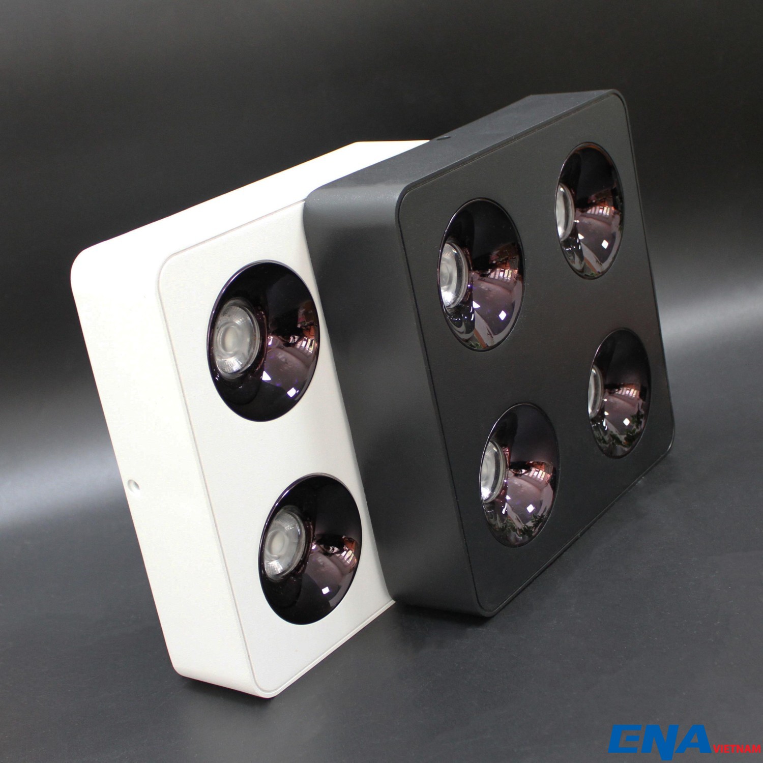 Đèn Lon nổi 4x10W mẫu LOD Dimmer