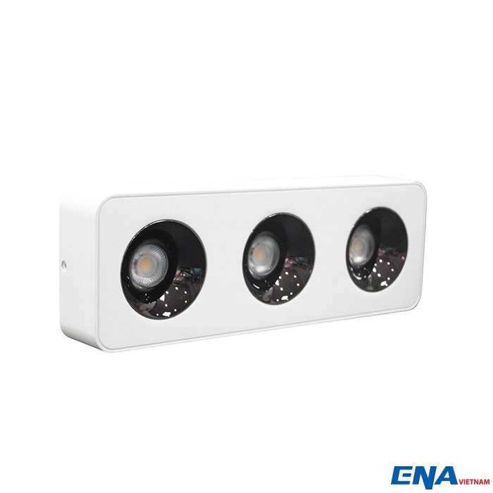 Đèn Lon nổi 3x7W mẫu LOD 3 Chế độ màu