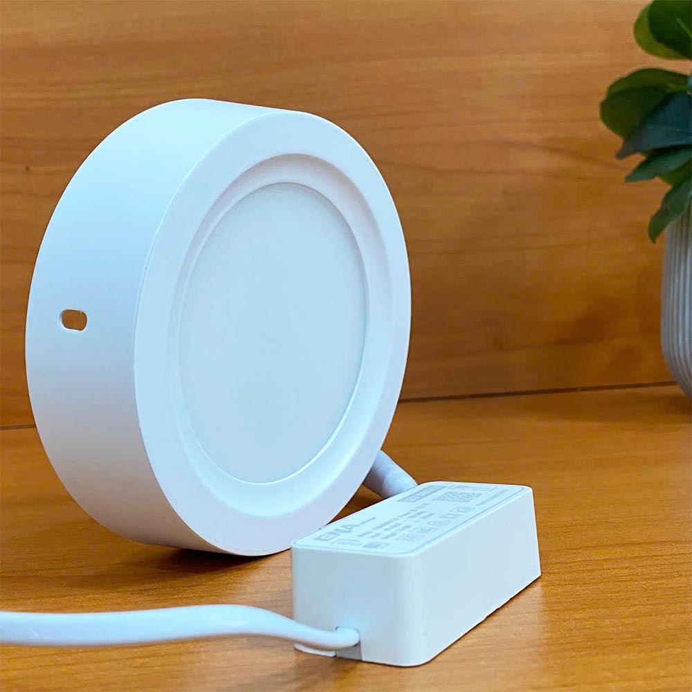 Đèn LED ốp trần tròn 9W 5000K vỏ đen mẫu OTF
