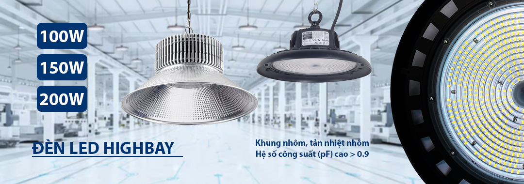 Đèn LED Nhà xưởng - Công suất 100w 150w 200w